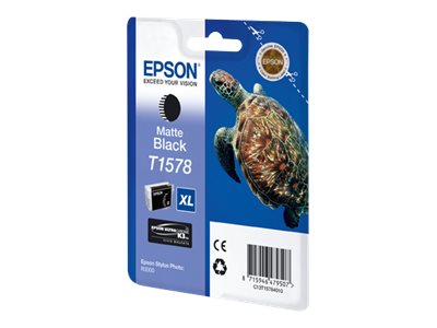 [C13T15784010] Epson T1578 - 25.9 ml - mattschwarz - original