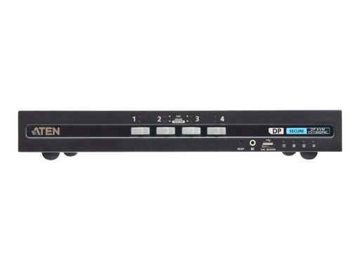 [CS1184DP4C-AT-G] ATEN CS1184DP4C - KVM-/Audio-Switch - PSD PP v4.0 Compliant, DisplayPort, sicher mit CAC