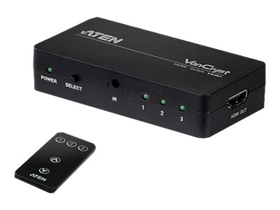 [VS381-AT] ATEN VanCryst VS381 - Video/Audio-Schalter - 3 x HDMI