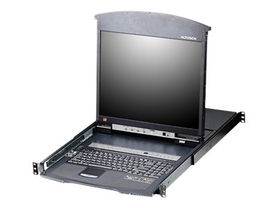 [KL1516AN-AXA-GG] ATEN ALTUSEN KL1516AN - KVM-Konsole mit KVM-Switch - 16 Anschlüsse - PS/2, USB, seriell - German QWERTZ - 48.3 cm (19")