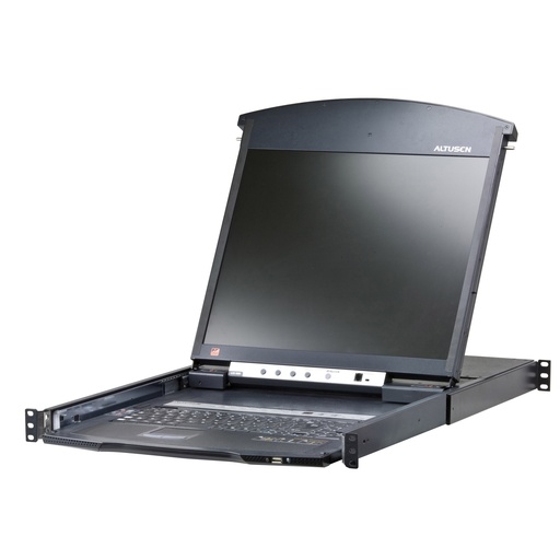 [KL1508AIN-AXA-XG] ATEN KL1508Ai - 1600 x 1200 Pixel - Eingebauter Ethernet-Anschluss - Rack-Einbau - 34 W - 1U - Schwarz