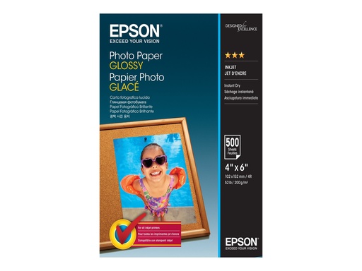 [C13S042549] Epson Glänzend - 102 x 152 mm - 200 g/m² - 500 Blatt Fotopapier