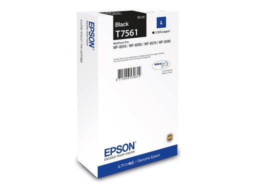 [C13T75614N] Epson T7561 - 50 ml - L-Größe - Schwarz - original