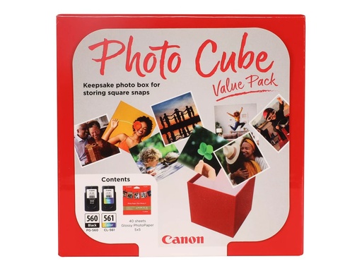 [3713C007] Canon PG-560/CL-561 Photo Value Pack - Glänzend - 0.27 mm - 2er-Pack - Farbe (Cyan, Magenta, Gelb)