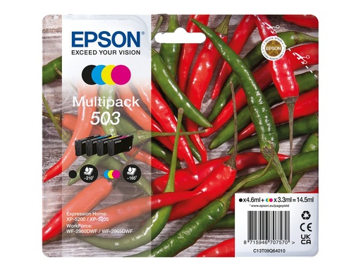 [C13T09Q64020] Epson 503 Multipack - 4er-Pack - Schwarz, Gelb