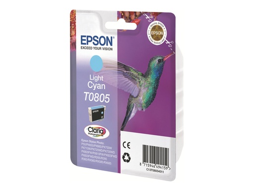 [C13T08054011] Epson T0805 - 7.4 ml - hell Cyan - original - Blisterverpackung