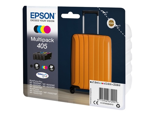 [C13T05G64010] Epson 405 - 4er-Pack - Schwarz, Gelb, Cyan, Magenta