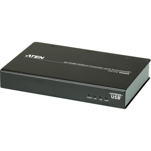 [VE813A-AT-G] ATEN 4K HDMI HDBaseT Extender mit ExtremeUSB® (4K bei 100 m) (HDBaseT Klasse A) - AV-Sender & -Empfänger - 100 m - Kabelgebunden - 3D - Schwarz - HDCP