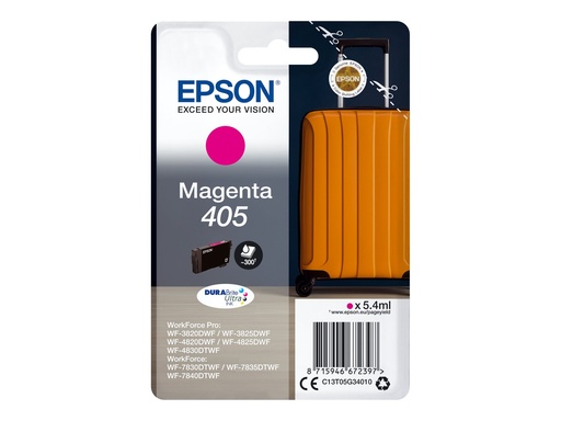 [C13T05G34020] Epson 405 - 5.4 ml - Magenta - original - Blister mit RF- / akustischem Alarmsignal
