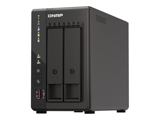 [TS-253E-8G + ST4000VN006] QNAP TS-253E - NAS-Server - 2 Schächte - 8 TB