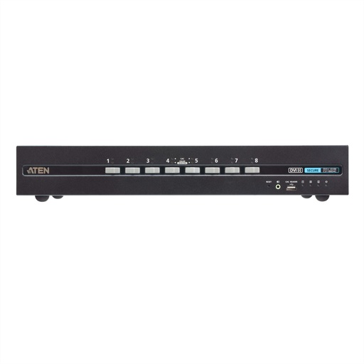 [CS1188D4C] ATEN CS1188D4C USB 4K DVI Secure KVM mit Card Reader - KVM-Umschalter - 8-Port