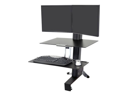 [33-349-200] Ergotron WorkFit-S Dual Workstation - Stehender Tischwandler