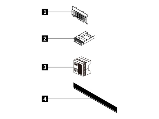 [4XH7A87748] Lenovo Server 8 x 2,5" NVMe Backplane-Kit