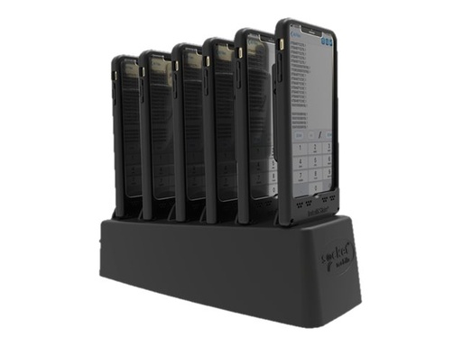 [CX3714-2366] Socket Mobile DuraSled DS860 - Mit 6 Bay-Ladegerät - Barcode-Scanner - Begleiter - 2D-Imager - decodiert - Bluetooth 2.1 EDR (Packung mit 6)