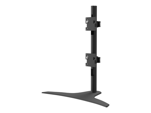 [LCT650SD] Peerless AV 1x2 - Aufstellung - Free Standing - für 2 Curved-LCD-Bildschirme - kratzfestes verschmolzenes Epoxidharz - mattschwarz - Bildschirmgröße: 61-124.5 cm (24"-49")