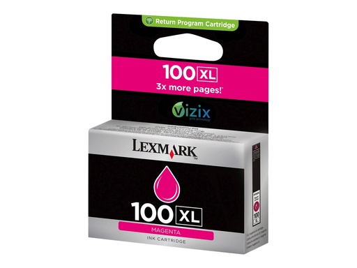 [014N1070E] Lexmark PRO 205/705/805/905 S305/405/505/605 Tinte magenta CA. 600 S. 100XL - Refill - Original