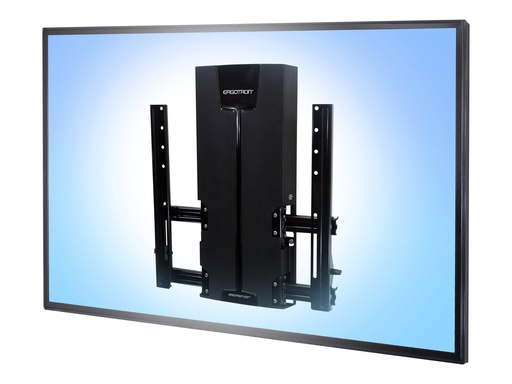 [61-128-085] Ergotron Befestigungskit (neigbare Halterung, Montageschablone, Niedrigprofil-Hebemodul, Kabelführungskomponenten) - Konstante Krafttechnologie - für LCD-Display - Gleitschiene, für sehr schwere Last - Schwarz - Bildschirmgröße: 116.8-160 cm (46"-63")