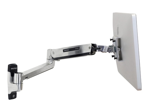 [45-383-026] Ergotron LX HD - Befestigungskit (Erweiterungsadapter, VESA-Adapter, Steh-Sitz-Arm, Wandhalterung) - für LCD-Display - Polished Aluminum - Bildschirmgröße: bis zu 116,8 cm (bis zu 46 Zoll)