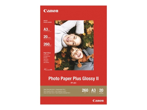 [2311B020] Canon Photo Paper Plus Glossy II PP-201 - Glänzend - A3 (297 x 420 mm)