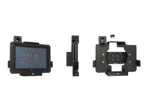 [739266] Brodit Befestigungskit (Befestigungsplatte, Halter) - für Tablett - verriegelbar - Metall, Stahl, ABS/Acetal Plastik - Schwarz - Bildschirmgröße: 25.7 cm (10.1")