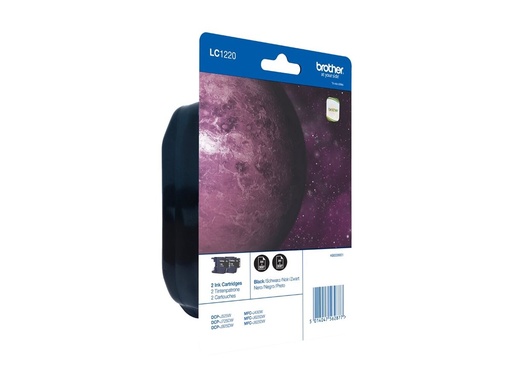 [LC1220BKBP2] Brother LC1220BKBP2 - 2er-Pack - Schwarz - original