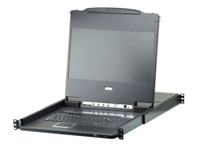 [CL6708MW-ATA-XG] ATEN CL6708MW - KVM-Konsole mit KVM-Switch - 8 Anschlüsse - USB - Deutsch - 43.9 cm (17.3")