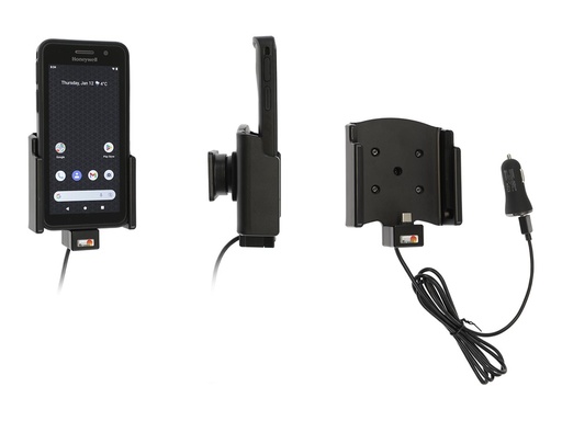 [721335] Brodit Kfz-Ladeschale - aktiv, mit USB-Kabel und Zigarettenanzünder-Adapter + Kfz-Netzteil - 3 A - QC 3.0 - 2 Ausgabeanschlussstellen (USB, USB Typ A)