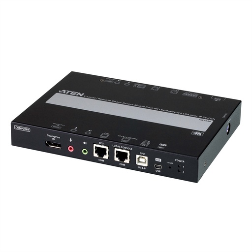 [CN9950-AT-G] ATEN CN9950 1-Local-Remote Share Access Single Port 4K DisplayPort KVM over IP - Kabel - Digital/Display/Video