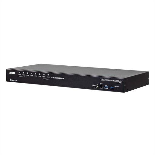 [CS18208-AT-G] ATEN KVM Switch CS18208 4K HDMI USB 3.0 - KVM-Umschalter - 8-Port