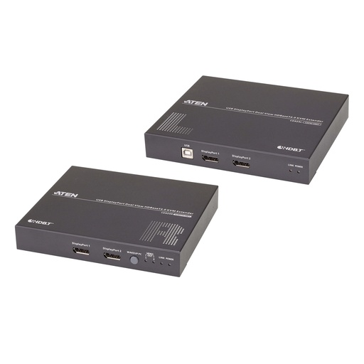 [CE924-AT-G] ATEN CE924 USB DisplayPort Dual-Anzeige HDBaseT 2.0 KVM Extender - 4-Port - RS-232