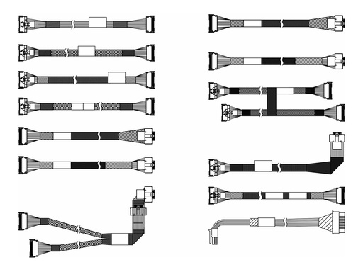 [4X97A88458] Lenovo Speicherkabelkit - für 2,5" Chassis-Front