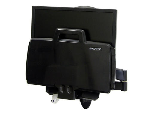 [45-230-200] Ergotron 200 Series - Befestigungskit (Gelenkarm, Tastaturablage mit linker/rechter Mausablage, Barcode-Scanner-Halter) - für LCD-Display / PC-Ausrüstung - Stahl - Schwarz - Bildschirmgröße: bis zu 61 cm (bis zu 24 Zoll)