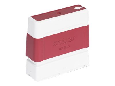 [PR1060R] Brother 1060 - Stempel - vorgetränkt - Rot - Benutzerdefinierter Text - 10 x 60 mm (Packung mit 6)