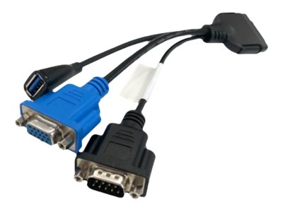 [4X97A83213] Lenovo ThinkSystem Console Breakout - Tastatur- / Video- / Maus- (KVM-)