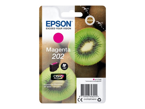 [C13T02F34010] Epson 202 - 4.1 ml - Magenta - original - Blisterverpackung