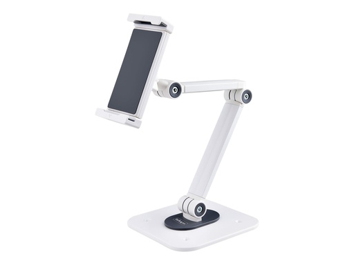 [ADJ-TABLET-STAND-W] StarTech.com Einstellbarer Tablet Tischständer - Tablet Wandhalterung - Aufstellung - für Tablett - Aluminium und Stahl - weiß - Bildschirmgröße: 11.93-32.76 cm (4.7"-12.9")