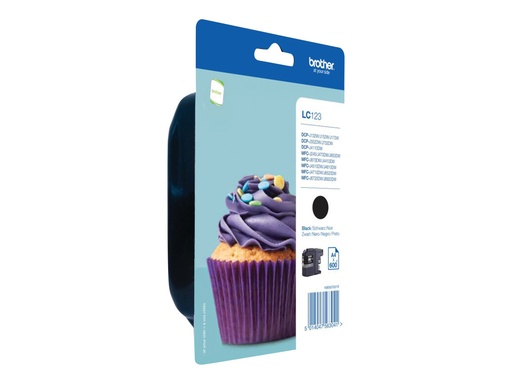 [LC123BKBP] Brother LC123BK - Hohe Ergiebigkeit - Schwarz