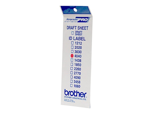 [ID4040] Brother ID4040 - 40 x 40 mm 12 Etikett(en) Stempeletiketten