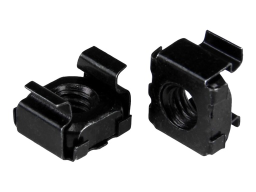 [CABCAGENUT2B] StarTech.com Startech M5 Käfigmutter - 100er Pack - Schwarz - M5 Montagemutter für Server Rack und Serverschrank - Käfigmuttern - Schwarz (Packung mit 100)