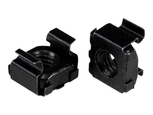 [CABCAGENUTSB] StarTech.com Startech M5 Käfigmuttern - 50er Pack, Schwarz - M5 Muttern für Server Racks und Serverschränke - Käfigmuttern - Schwarz (Packung mit 50)