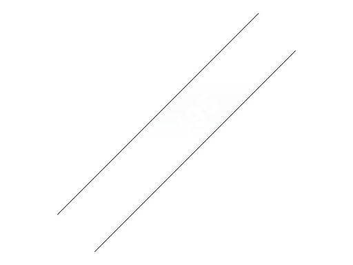 [TC195] Brother TC195 - 9 mm x 7.7 m - weiß auf durchsichtig
