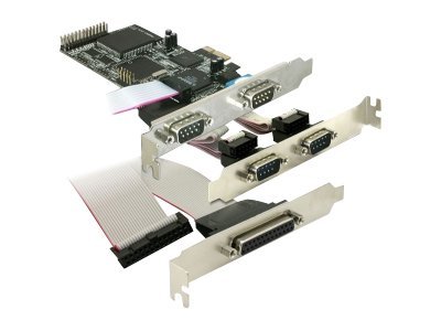 [89177] Delock PCI Express card 4 x serial, 1x parallel