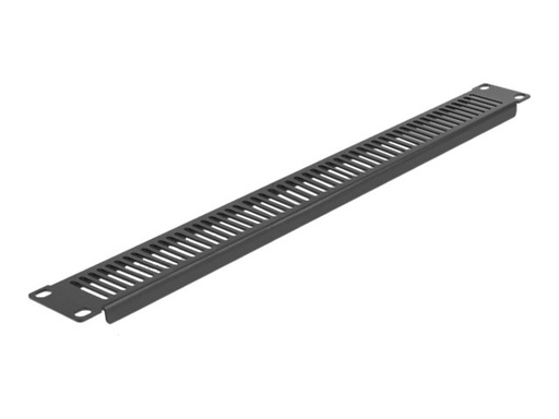 [66670] Delock Rackpaneel (vertikal) - mit Lüftungsschlitzen - Schwarz - 1U - 48.3 cm (19")
