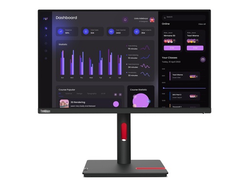 [63CFMATXEU] Lenovo ThinkVision T24i-30 - LED-Monitor - 60.5 cm (23.8")