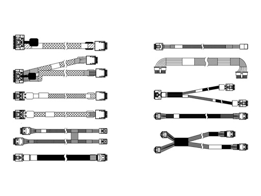 [4X97A83833] Lenovo Speicherkabelkit - für 6 x SATA/SAS