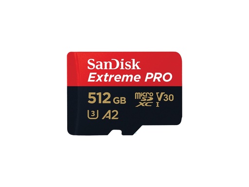 [SDSQXCD-512G-GN6MA] SanDisk Extreme Pro - Flash-Speicherkarte (microSDXC-an-SD-Adapter inbegriffen)