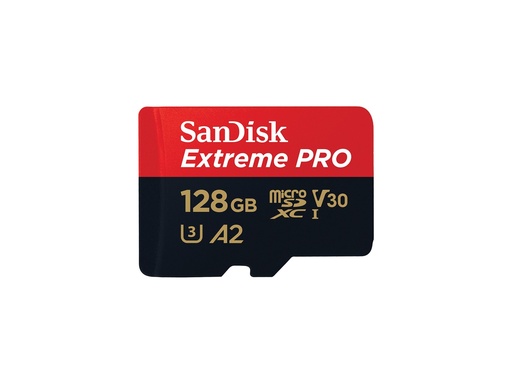 [SDSQXCD-128G-GN6MA] SanDisk Extreme PRO - Flash-Speicherkarte (microSDXC-an-SD-Adapter inbegriffen)
