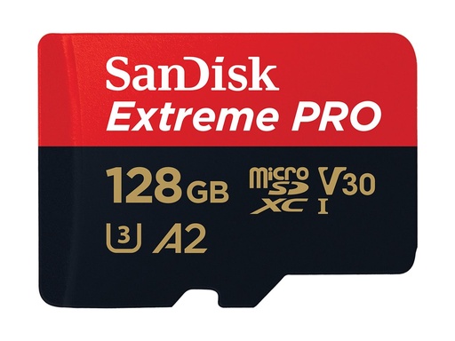 [SDSQXCD-128G-GN6MA] SanDisk Extreme Pro - Flash-Speicherkarte (microSDXC-an-SD-Adapter inbegriffen)