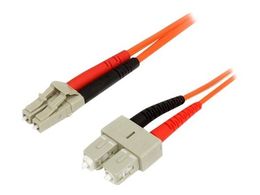 [FIBLCSC2] StarTech.com 2m Fiber Optic Cable - Multimode Duplex 62.5/125 - LSZH - LC/SC - OM1 - LC to SC Fiber Patch Cable (FIBLCSC2)