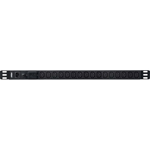 [PE0116SG] ATEN 0U Basis-PDU mit Überspannungsschutz - Standard - 0U - Aluminium - Schwarz - 16 AC-Ausgänge - C13-Koppler